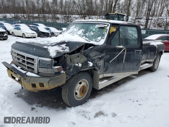 1996 Ford F-350 with VIN 1FTJW35F1TEA86623, listed as a Copart auction lot 42838925 with Not provided miles and Salvage title. Bid and sale history available at DreamBid. Image 1.