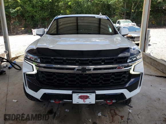 2021 Chevrolet Tahoe Z71 z VIN 1GNSKPKD1MR323641, wystawiony jako Copart lot #60993815 z przebiegiem 78 745 mil mil oraz Szkoda całkowita • Salvage title. Historia ofert i sprzedaży dostępna na DreamBid. Obrazek 5.