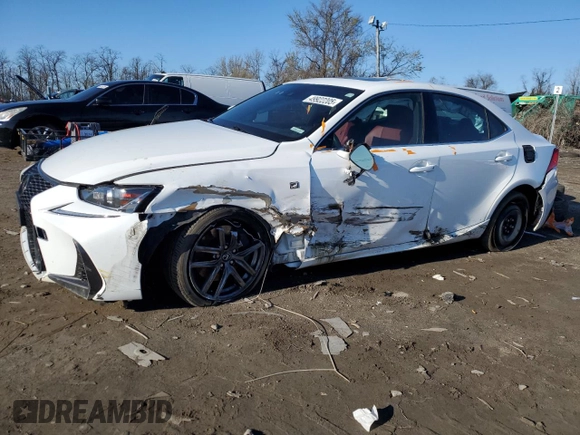 2018 Lexus IS with VIN JTHC81D24J5029933, listed as a Copart auction lot 49922205 with 78,587 mi miles and Salvage Title. Bid and sale history available at carsss.com. Image 1.