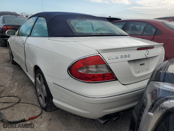2007 Mercedes-Benz CLK-Class 5.5L with VIN WDBTK72F97T084134, listed as a Copart auction lot 77396264 with 0 mi miles and Non Repairable. Bid and sale history available at carsss.com. Image 6.