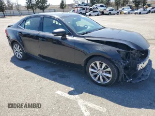 2015 Lexus IS 250 with VIN JTHBF1D23F5044819, listed as a Copart auction lot 61185585 with 183,836 mi miles and Salvage title. Bid and sale history available at DreamBid. Image 4.