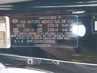 2019 Kia Forte LXS with VIN 3KPF24AD9KE045316, listed as a IAAI auction lot 41801486 with 84,843 mi miles. Bid and sale history available at carsss.com. Image 9.