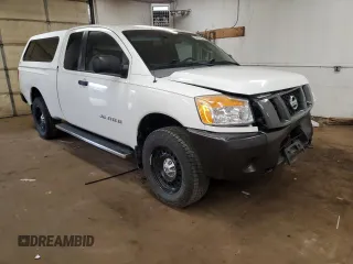 2008 Nissan Titan XE with VIN 1N6BA06C88N303076, listed as a Copart auction lot 59572905 with 163,830 mi miles and Salvage title. Bid and sale history available at DreamBid. Image 4.