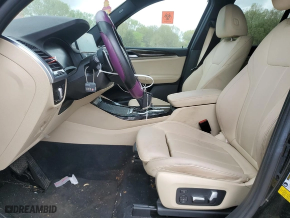 2021 BMW X3 sDrive30i with VIN 5UXTY3C05M9F87947, listed as a Copart auction lot 51312705 with 51,043 mi miles and Salvage Title. Bid and sale history available at carsss.com. Image 7.