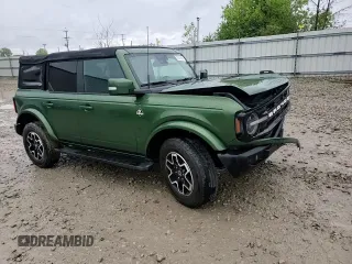 2022 Ford Bronco with VIN 1FMDE5DH1NLB59322, listed as a Copart auction lot 57809495 with 64,094 mi miles and Salvage title. Bid and sale history available at DreamBid. Image 13.