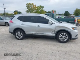 2016 Nissan Rogue SV with VIN KNMAT2MV8GP649804, listed as a IAAI auction lot 37808592 with 57,180 mi miles. Bid and sale history available at carsss.com. Image 13.