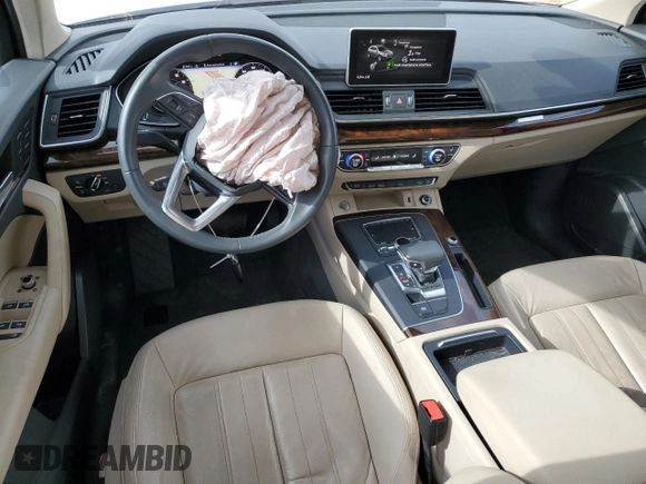 2018 Audi Q5 Premium Plus with VIN WA1BNAFY5J2106151, listed as a Copart auction lot 56980425 with 99,039 mi miles and Salvage title. Bid and sale history available at DreamBid. Image 8.