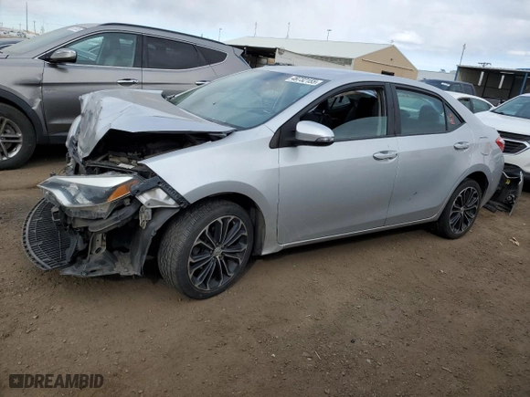 2016 Toyota Corolla L with VIN 5YFBURHE9GP564215, listed as a Copart auction lot 49732155 with 116,729 mi miles and Salvage Title. Bid and sale history available at carsss.com. Image 1.