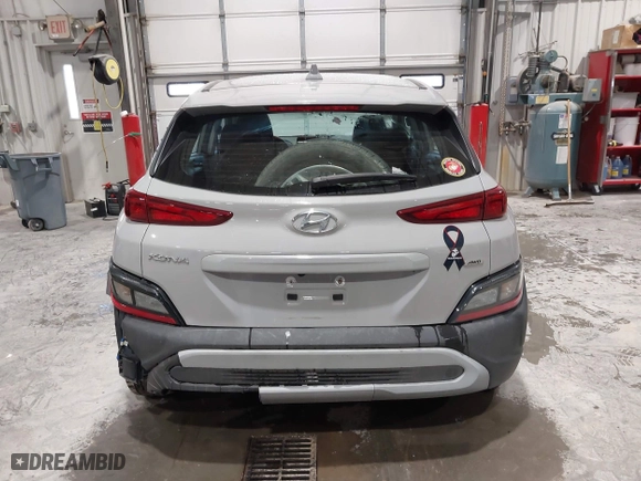 2023 Hyundai Kona SE with VIN KM8K2CAB2PU013965, listed as a IAAI auction lot 41572552 with 39,557 mi miles. Bid and sale history available at carsss.com. Image 16.