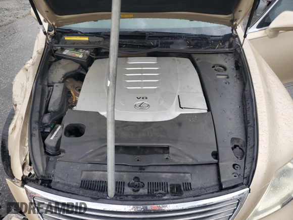 2008 Lexus LS 460 with VIN JTHBL46F885075478, listed as a Copart auction lot 56842225 with 128,897 mi miles and Salvage title. Bid and sale history available at DreamBid. Image 11.