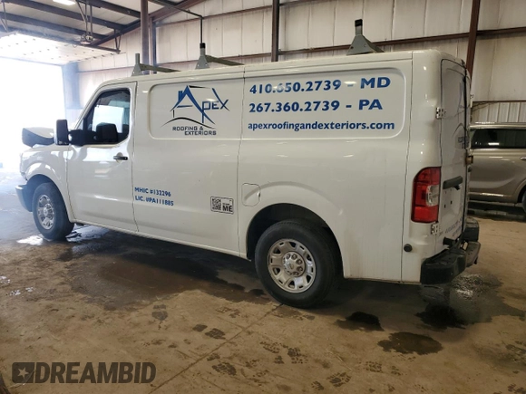 2014 Nissan NV SV with VIN 1N6AF0KY1EN105692, listed as a Copart auction lot 49858635 with 0 mi miles and Salvage Title. Bid and sale history available at carsss.com. Image 2.