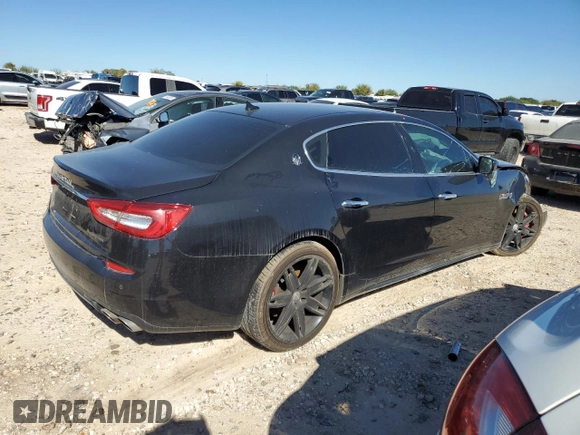 2015 Maserati Quattroporte S Q4 z VIN ZAM56RRA4F1144458, wystawiony jako Copart lot #81561294 z przebiegiem 113 566 mil mil oraz Szkody całkowita. Historia ofert i sprzedaży dostępna na DreamBid. Obrazek 3.