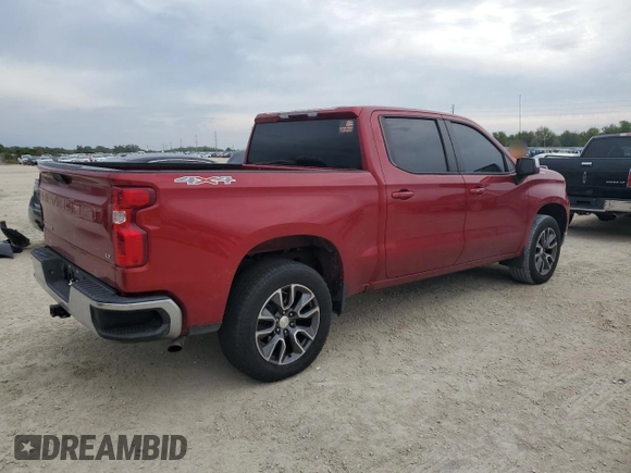 2022 Chevrolet Silverado 1500 LT with VIN 3GCPDDEK6NG522509, listed as a Copart auction lot 74821104 with Not Provided miles and Non Repairable. Bid and sale history available at DreamBid. Image 3.