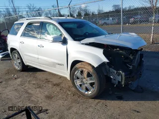 2016 GMC Acadia Denali with VIN 1GKKVTKD9GJ305808, listed as a IAAI auction lot 41586646 with 108,498 mi miles. Bid and sale history available at carsss.com. Image 1.