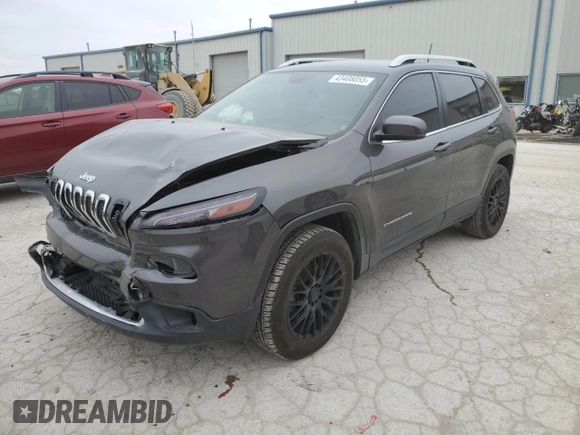 2018 Jeep Cherokee Limited with VIN 1C4PJMDX1JD570089, listed as a Copart auction lot 43408055 with 54,568 mi miles and Salvage Title. Bid and sale history available at carsss.com. Image 1.