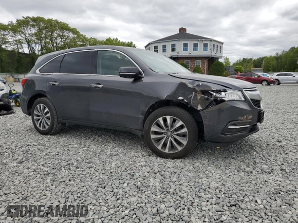 2014 Acura MDX Technology with VIN 5FRYD4H43EB004234, listed as a Copart auction lot 57724425 with 213,956 mi miles and Clean title. Bid and sale history available at DreamBid. Image 4.