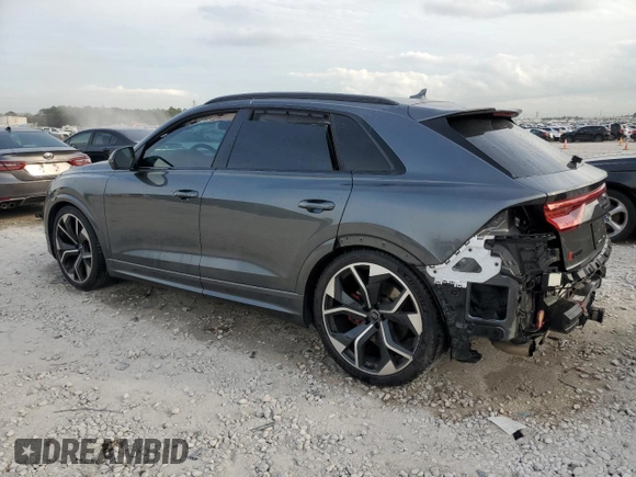 2020 Audi RS Q8 z VIN WU1ARAF16LD020446, wystawiony jako Copart lot #43275034 z przebiegiem Nie podano mil oraz . Historia ofert i sprzedaży dostępna na DreamBid. Obrazek 2.