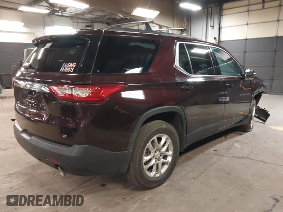 2021 Chevrolet Traverse LT Cloth with VIN 1GNEVGKW0MJ213636, listed as a IAAI auction lot 42084923 with 45,233 mi miles. Bid and sale history available at carsss.com. Image 4.