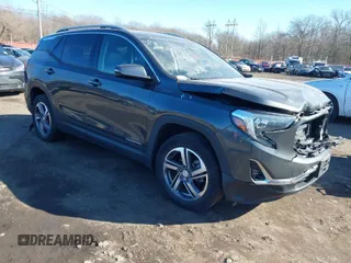 2020 GMC Terrain SLT with VIN 3GKALVEV8LL243418, listed as a IAAI auction lot 41641957 with 53,901 mi miles. Bid and sale history available at carsss.com. Image 1.