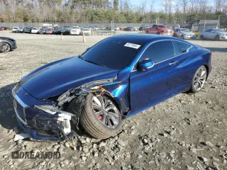 2018 Infiniti Q60 RED SPORT 400 with VIN JN1FV7EL8JM630532, listed as a Copart auction lot 83778954 with 101,413 mi miles and Salvage Title. Bid and sale history available at carsss.com. Image 1.