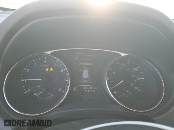 2015 Nissan Rogue S with VIN KNMAT2MV7FP585575, listed as a Copart auction lot 47958775 with 109,336 mi miles and Salvage Title. Bid and sale history available at DreamBid. Image 9.