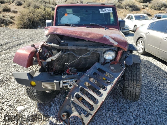 2008 Jeep Wrangler Sahara with VIN 1J4FA54168L583783, listed as a Copart auction lot 50415545 with 316,869 mi miles and Salvage title. Bid and sale history available at DreamBid. Image 5.