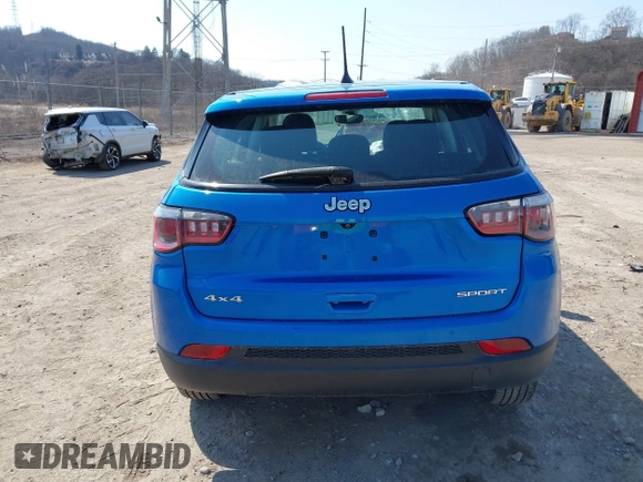 2020 Jeep Compass Sport with VIN 3C4NJDAB0LT142611, listed as a IAAI auction lot 41769615 with 93,753 mi miles. Bid and sale history available at carsss.com. Image 16.