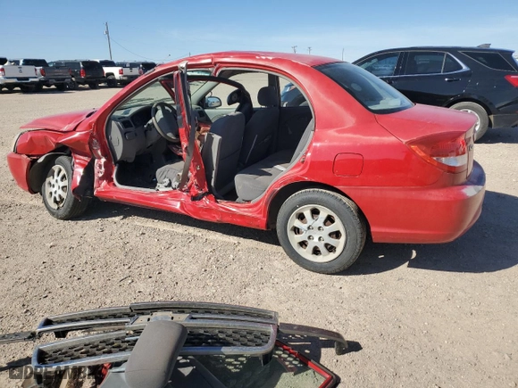 2004 Kia Rio with VIN KNADC125946285319, listed as a Copart auction lot 49844415 with 86,272 mi miles and Salvage Title. Bid and sale history available at carsss.com. Image 2.