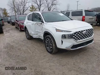 2022 Hyundai Santa Fe Limited with VIN 5NMS4DAL7NH415708, listed as a IAAI auction lot 41571300 with 105,048 mi miles. Bid and sale history available at carsss.com. Image 1.