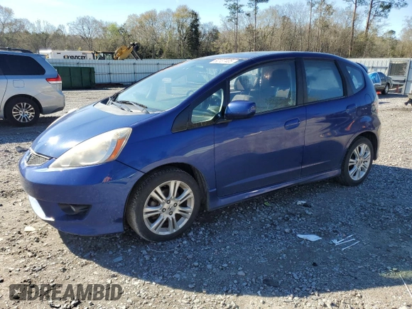 2009 Honda Fit Sport with VIN JHMGE88419S016584, listed as a Copart auction lot 50137405 with 160,154 mi miles and Salvage Title. Bid and sale history available at carsss.com. Image 1.
