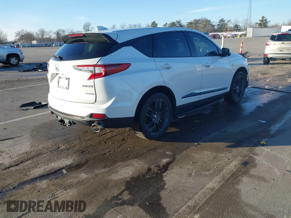 2020 Acura RDX w/A-Spec Pkg with VIN 5J8TC2H68LL035561, listed as a IAAI auction lot 41204363 with 82,396 mi miles. Bid and sale history available at carsss.com. Image 4.