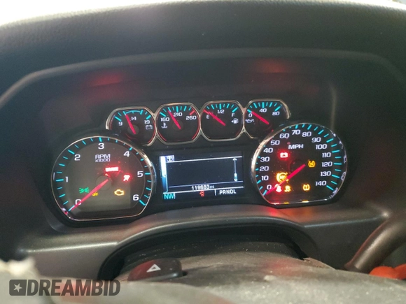 2017 Chevrolet Silverado 1500 LT with VIN 3GCUKREC3HG320455, listed as a Copart auction lot 43765005 with 119,683 mi miles and Salvage Title. Bid and sale history available at DreamBid. Image 9.