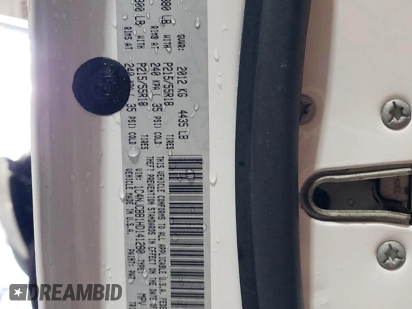 2017 Jeep Compass Sport with VIN 1C4NJCBB1HD141280, listed as a Copart auction lot 58989715 with 61,744 mi miles and Salvage title. Bid and sale history available at DreamBid. Image 13.