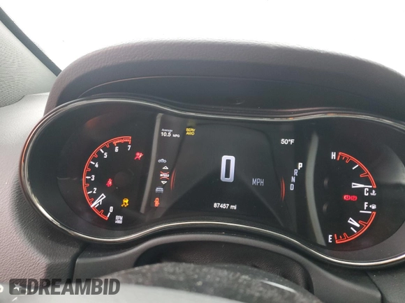 2019 Dodge Durango R/T with VIN 1C4SDJCT8KC549164, listed as a Copart auction lot 53243445 with 87,457 mi miles and Salvage Title. Bid and sale history available at carsss.com. Image 9.
