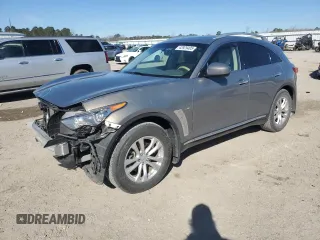 2015 Infiniti QX70 with VIN JN8CS1MU8FM380334, listed as a Copart auction lot 42929405 with 92,090 mi miles and Salvage Title. Bid and sale history available at DreamBid. Image 1.
