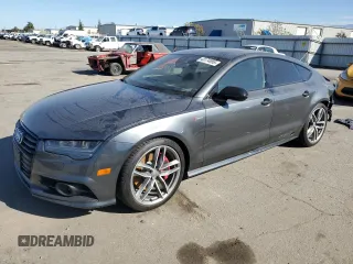 2017 Audi A7 Premium Plus with VIN WAUW3AFC2HN051875, listed as a Copart auction lot 43174955 with 125,521 mi miles and Salvage Title. Bid and sale history available at carsss.com. Image 1.