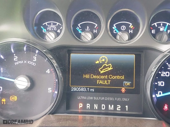 2015 Ford Super Duty F-250 SRW Lariat with VIN 1FT7W2BTXFEA69113, listed as a IAAI auction lot 41288189 with 280,583 mi miles. Bid and sale history available at carsss.com. Image 7.