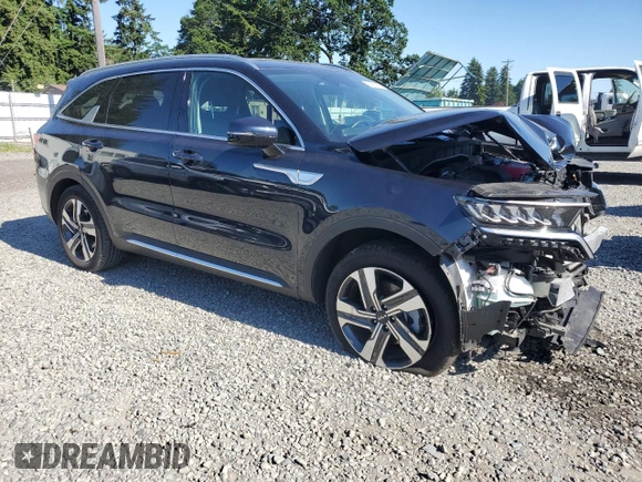 2023 Kia Sorento EX with VIN KNDRHDLG8P5187887, listed as a Copart auction lot 58432935 with 19,269 mi miles and Salvage title. Bid and sale history available at DreamBid. Image 4.