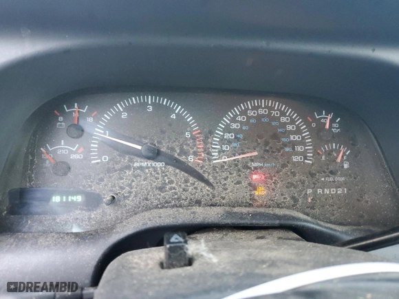 2000 Dodge Ram 1500 with VIN 1B7HC13Z4YJ109559, listed as a Copart auction lot 72916424 with 181,149 mi miles and Salvage Title. Bid and sale history available at carsss.com. Image 9.