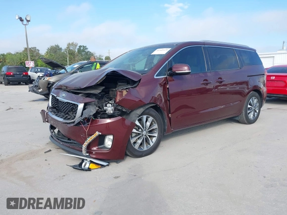 2016 Kia Sedona EX with VIN KNDMC5C1XG6139621, listed as a IAAI auction lot 41545975 with 111,274 mi miles. Bid and sale history available at carsss.com. Image 2.