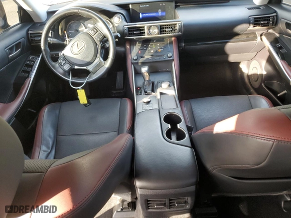 2019 Lexus IS with VIN JTHBA1D21K5084759, listed as a Copart auction lot 47122685 with 100,169 mi miles and Salvage Title. Bid and sale history available at carsss.com. Image 8.