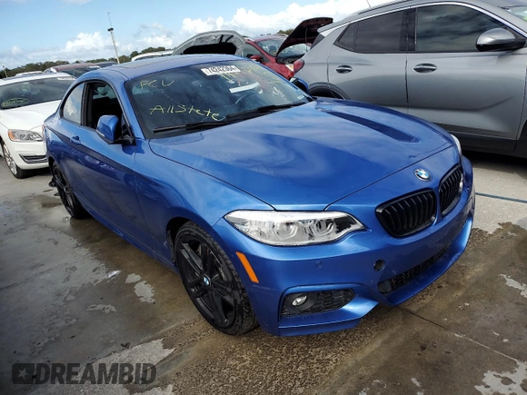 2021 BMW 2 Series 230i with VIN WBA2J1C07M7G95341, listed as a Copart auction lot 74242364 with 0 mi miles and Non Repairable. Bid and sale history available at carsss.com. Image 4.