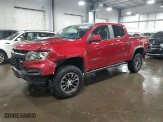 2021 Chevrolet Colorado 4WD ZR2 with VIN 1GCGTEEN7M1111894, listed as a Copart auction lot 85169404 with 56,965 mi miles and Salvage Title. Bid and sale history available at carsss.com. Image 1.