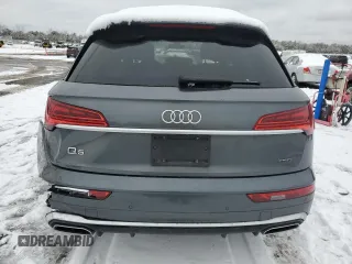 2022 Audi Q5 S line Premium Plus with VIN WA1EAAFY1N2090352, listed as a Copart auction lot 44381355 with 0 mi miles and Salvage Title. Bid and sale history available at carsss.com. Image 6.