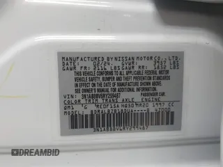 2024 Nissan Sentra S with VIN 3N1AB8BV6RY299487, listed as a IAAI auction lot 41812172 with 14,426 mi miles. Bid and sale history available at carsss.com. Image 9.