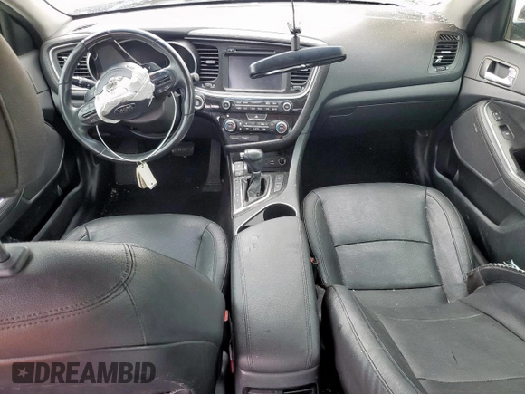 2015 Kia Optima EX with VIN KNAGN4AD0F5090350, listed as a Copart auction lot 57577595 with 109,345 mi miles and Salvage title. Bid and sale history available at DreamBid. Image 8.