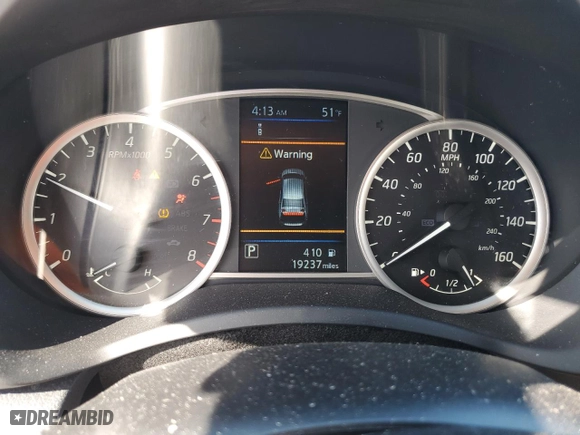 2019 Nissan Sentra SV with VIN 3N1AB7AP5KY337472, listed as a Copart auction lot 52209835 with 19,237 mi miles and Salvage Title. Bid and sale history available at carsss.com. Image 9.