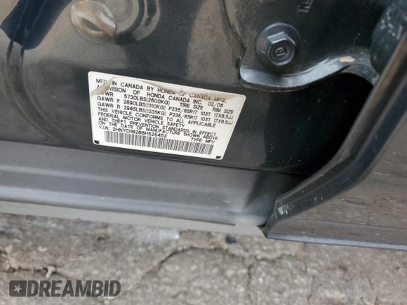 2006 Acura MDX with VIN 2HNYD18266H525453, listed as a Copart auction lot 74665534 with 189,045 mi miles and Salvage Title. Bid and sale history available at carsss.com. Image 13.