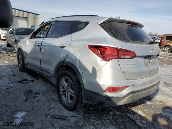 2017 Hyundai Santa Fe Sport 2.4L with VIN 5XYZUDLB5HG494507, listed as a Copart auction lot 42121585 with 106,190 mi miles and Salvage Title. Bid and sale history available at carsss.com. Image 2.