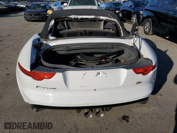 2014 Jaguar F-Type V6 with VIN SAJWA6E70E8K08728, listed as a Copart auction lot 80896044 with Not Provided miles and Salvage Title. Bid and sale history available at DreamBid. Image 6.